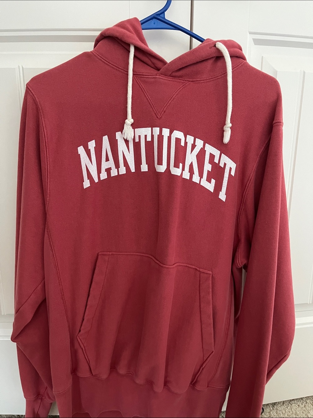 Champion Reverse Weave Nantucket Red Pullover Hoodie